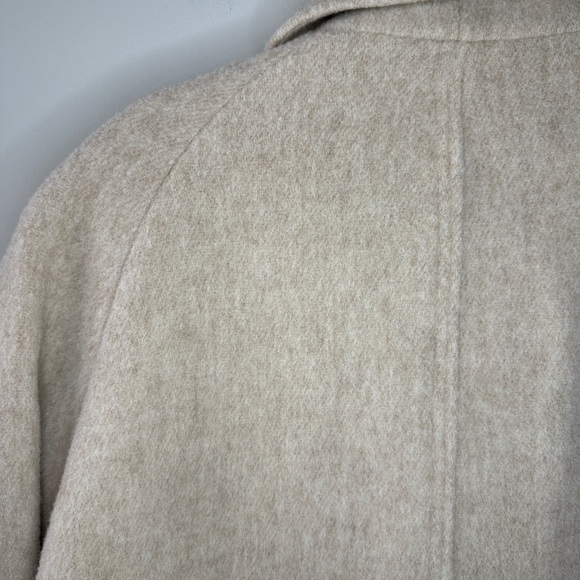 Herman Kay women’s 14 petite tan wool peacoat - Picture 5 of 7